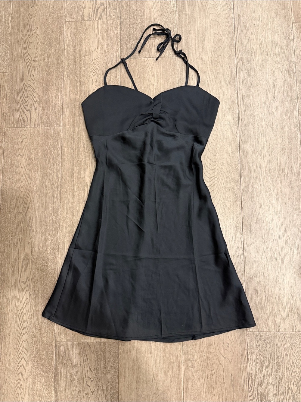 Forever 21 Black Halter Mini Dress